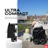 gb Pockit+ All-Terrain, Ultra Compact Lightweight Travel Stroller with Canopy and Reclining Seat in Velvet Black view 4