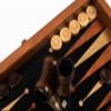 Eco Mosaic Wooden Backgammon Set Handcrafted Board Game - Black view 1