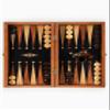 Eco Mosaic Wooden Backgammon Set Handcrafted Board Game - Black view 3