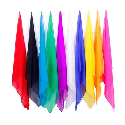 5pcs/lot Ultra-Thin Magic Silk Scarves Magic Tricks Close Up Street Stage Magic Prop Accessories Magicians Gimmick Illusions Classic Magia Toys Gadgets (45X45cm)