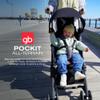 gb Pockit+ All-Terrain, Ultra Compact Lightweight Travel Stroller with Canopy and Reclining Seat in Night Blue, 10.6 pounds view 2