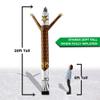 LookOurWay Air Dancers Inflatable Tube Man Attachment - 20 Feet Tall Wacky Waving Inflatable Dancing Tube Guy for Business Promotion - Blower Not Included - Mascot Character Animal Themed - Eagle view 3