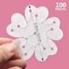 100 Pieces Flower Balloon Clips Balloons Holder Balloon Arch Clips for Baby Shower Wedding Event Decorations Birthday Party Supplies (Flower Style) view 2