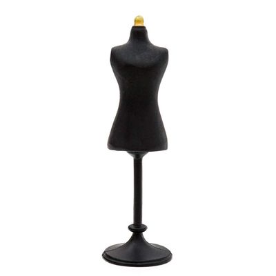 Odoria 1/24 Miniature Dress Form Mannequin Dollhouse Decoration Accessories, Black