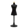Odoria 1/24 Miniature Dress Form Mannequin Dollhouse Decoration Accessories, Black view 1