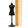 Odoria 1/24 Miniature Dress Form Mannequin Dollhouse Decoration Accessories, Black view 4