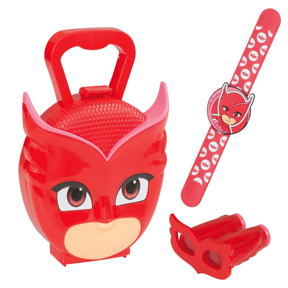JAMARA PJ Masks Owlette 3-Piece Game Set, Owlette Bracelet, Binoculars, Red, Kid