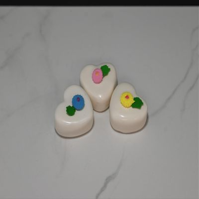 Just Dough It Fake Vanilla Heart Petit Fours (set of 3)