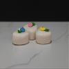 Just Dough It Fake Vanilla Heart Petit Fours (set of 3) view 2