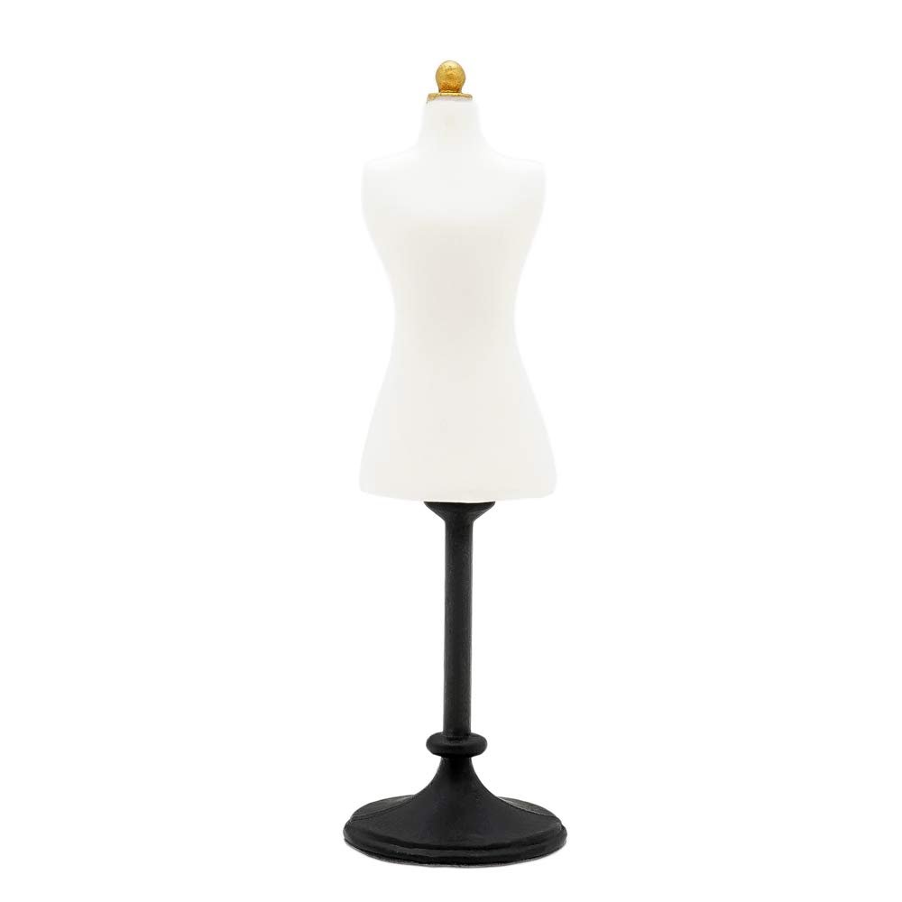 Odoria 1/24 Miniature Dress Form Mannequin Dollhouse Decoration Accessories, White