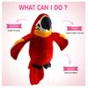 Houwsbaby 9'' Red Talking Parrot Plush Pal Repeat What You Say Recording Stuffed Animal Macaw Electronic Record Interactive Animated Bird Shake Wings Present Birthday Christmas for Kids Boys Girls view 2