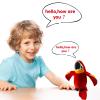 Houwsbaby 9'' Red Talking Parrot Plush Pal Repeat What You Say Recording Stuffed Animal Macaw Electronic Record Interactive Animated Bird Shake Wings Present Birthday Christmas for Kids Boys Girls view 3