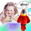 Houwsbaby 9'' Red Talking Parrot Plush Pal Repeat What You Say Recording Stuffed Animal Macaw Electronic Record Interactive Animated Bird Shake Wings Present Birthday Christmas for Kids Boys Girls view 4