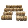 208pcs Square Wood Alphabet Beads 12MM Natural Beech Wooden Letter Beads for Jewelry Making DIY Bead Keychain (Wood Letter 208pcs) view 1