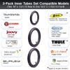 CALPALMY 16" Back and 12.5" Front (2+1) Stroller Wheel Replacement Inner Tubes, Compatible with BoB Stroller Tire Tube Revolution SE/Pro/Flex/SU/Ironman, Made from BPA/Latex Free Premium Butyl Rubber view 3