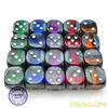 Bescon Mineral Rocks GEM Vines 6 Sides 16MM Dice Set 20 Pack, 5/8" D6 Mineral Rock Dice Set in Assorted Colors view 4