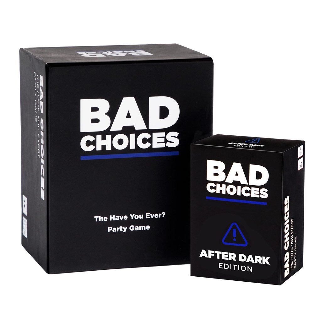 BAD CHOICES Party Game + After Dark Set Hilarious Adult Card Game for Friends & Game Night | Funny Conversation & Icebreaker Board Game for Parties, Pregames, Social Gatherings & Fun Gift Ideas