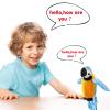 Houwsbaby 9'' Blue Electronic Musical Talking Parrot Plush Toy Interactive Toy,Recording Stuffed Animal Repeat What You Say Shake Wings Macaw Record Bird Toy for Kid Girl Easter view 3