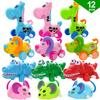 GIFTEXPRESS 12 Pieces 3 - 4 Assorted Zoo Animal Wind Up Toys for Kids Party Favors - Perfect Playing Size for age 3  10 view 2
