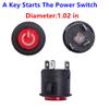 weelye A Key Starts The Power Switch Button Start Switch Accessory for Kids Powered Ride on car Children Electric Ride on Toys Replacement Parts view 2