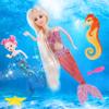 BETTINA 12'' Mermaid Princess Doll with 3'' Mermaid & Seahorse Play Gift Set | Mermaid Toys with Accessories and Doll Clothes for Little Girls (Pink) view 2