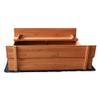 Blacgic Fir Wood Sandbox Foldable Beach Cabana Sandbox Retractable with 2 Convertible Benches Non-Woven Fabric Cloth for Kids Outdoor Backyard Play view 3