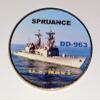 Navy USS Spruance DD-963 Colorized Challenge Art Coin view 1