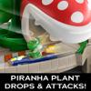 Hot Wheels Mario Kart Track Set & Toy Car, Piranha Plant Slide Playset with First-Appearance Yoshi Kart Vehicle & Gravity Launcher view 3