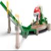 Hot Wheels Mario Kart Track Set & Toy Car, Piranha Plant Slide Playset with First-Appearance Yoshi Kart Vehicle & Gravity Launcher view 4