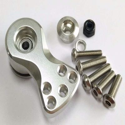 Aluminum Servo Saver 21.5MM for Stock Plastic 25T Output Gear Ajustable Hi-Torque Servo Arm Silver