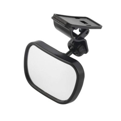 AISIBO Baby Car Mirror, Monitor Infant Child Mirrors for Rear Facing Car Seat with Wide Clear View - Safety Shatterproof Rearview Mirror Adjustable Acrylic 360 for Back Seat(black)