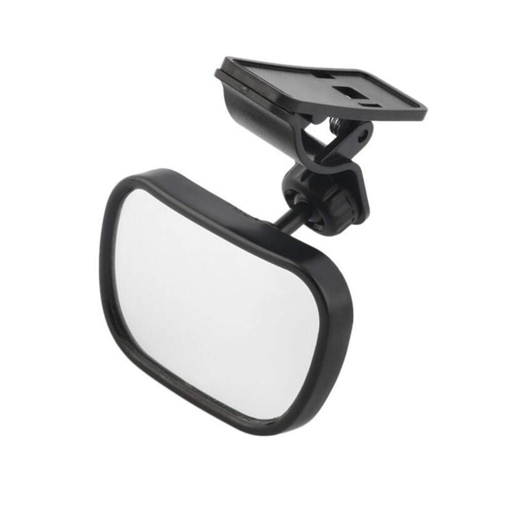 AISIBO Baby Car Mirror, Monitor Infant Child Mirrors for Rear Facing Car Seat with Wide Clear View - Safety Shatterproof Rearview Mirror Adjustable Acrylic 360 for Back Seat(black)