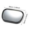 AISIBO Baby Car Mirror, Monitor Infant Child Mirrors for Rear Facing Car Seat with Wide Clear View - Safety Shatterproof Rearview Mirror Adjustable Acrylic 360 for Back Seat(black) view 2