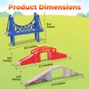 On Track USA Bridge Accessory Train Set: Suspension, Overpass and Arch Bridge Set Compatible with All Major Toy Trains Railway Expansion Accessories, Toy Train Track Accessory view 4