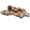 10pcs Natural Beech Wooden Fixed Strap Clips Round Head Shape Suspenders Clip Craft Hooks Clothes Fasteners Holder (3cm/10pcs) view 1
