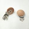 10pcs Natural Beech Wooden Fixed Strap Clips Round Head Shape Suspenders Clip Craft Hooks Clothes Fasteners Holder (3cm/10pcs) view 3