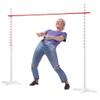 GoSports Get Low Limbo Premium Wooden Limbo Game, Sets up in Seconds - Fun for Kids & Adults, White, Red view 1