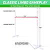GoSports Get Low Limbo Premium Wooden Limbo Game, Sets up in Seconds - Fun for Kids & Adults, White, Red view 2