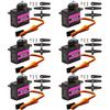 CenryKay MG90S Servo, Helicopter QC Module 9G Servo Motor Metal Gear Micro Servo Motor Smart Robot Helicopter Plane Boat for Arduino Raspberry Pi Project(6PCS) view 1