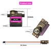 CenryKay MG90S Servo, Helicopter QC Module 9G Servo Motor Metal Gear Micro Servo Motor Smart Robot Helicopter Plane Boat for Arduino Raspberry Pi Project(6PCS) view 2