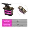 CenryKay MG90S Servo, Helicopter QC Module 9G Servo Motor Metal Gear Micro Servo Motor Smart Robot Helicopter Plane Boat for Arduino Raspberry Pi Project(6PCS) view 3