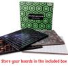 Hexers Role-Playing Game Board Mat, Square Grid Terrains, 8 Different terrains, Compatible with Dungeons and Dragons DND Pathfinder RPG, 27 on 23 inches, 1 inch Squares, Foldable & Dry Erase view 2