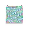 540 Million Dollars Blue Green Pastel Money Bling Cash Dollar Bills Loot Coin Poster view 1