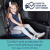 Hiccapop UberBoost Inflatable Booster Car Seat | Travel Booster Car Seat | Portable Booster Seat for Toddlers, Kids, Child (Navy/Gray) view 2