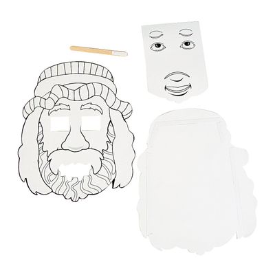 Color Your Own Jesus Heals The Blind Man Activities -12 Pieces - Crafts for Kids and Fun Home Activities