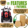 Toyland Tractor and Trailer 37cm Red with Lights and Sound - Farm Toys for Children (Tractor and Ball Trailer) view 3