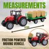 Toyland Tractor and Trailer 37cm Red with Lights and Sound - Farm Toys for Children (Tractor and Ball Trailer) view 4