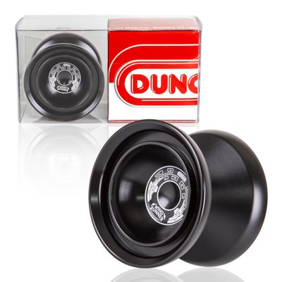 Duncan Toys Windrunner Yo-Yo [Black] - Unresponsive Pro Level Aluminum Yo-Yo with Double Rim, Concave Bearing, SG Sticker Response