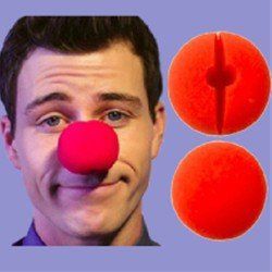 SUMAG 10 Pcs 2" (5cm) Red Sponge Ball Can Put on Your Nose Clown Nose Magic Tricks Close Up Street Gimmick Props Comedy (Sponge Nose)