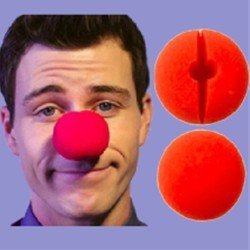 SUMAG 10 Pcs 2" (5cm) Red Sponge Ball Can Put on Your Nose Clown Nose Magic Tricks Close Up Street Gimmick Props Comedy (Sponge Nose)